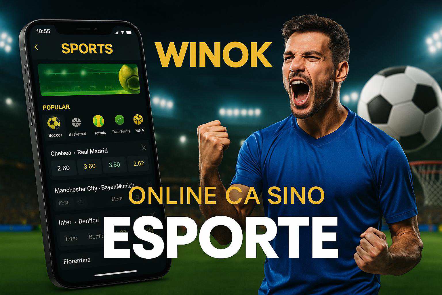 Aposte em apostas esportivas no cassino online WINOK