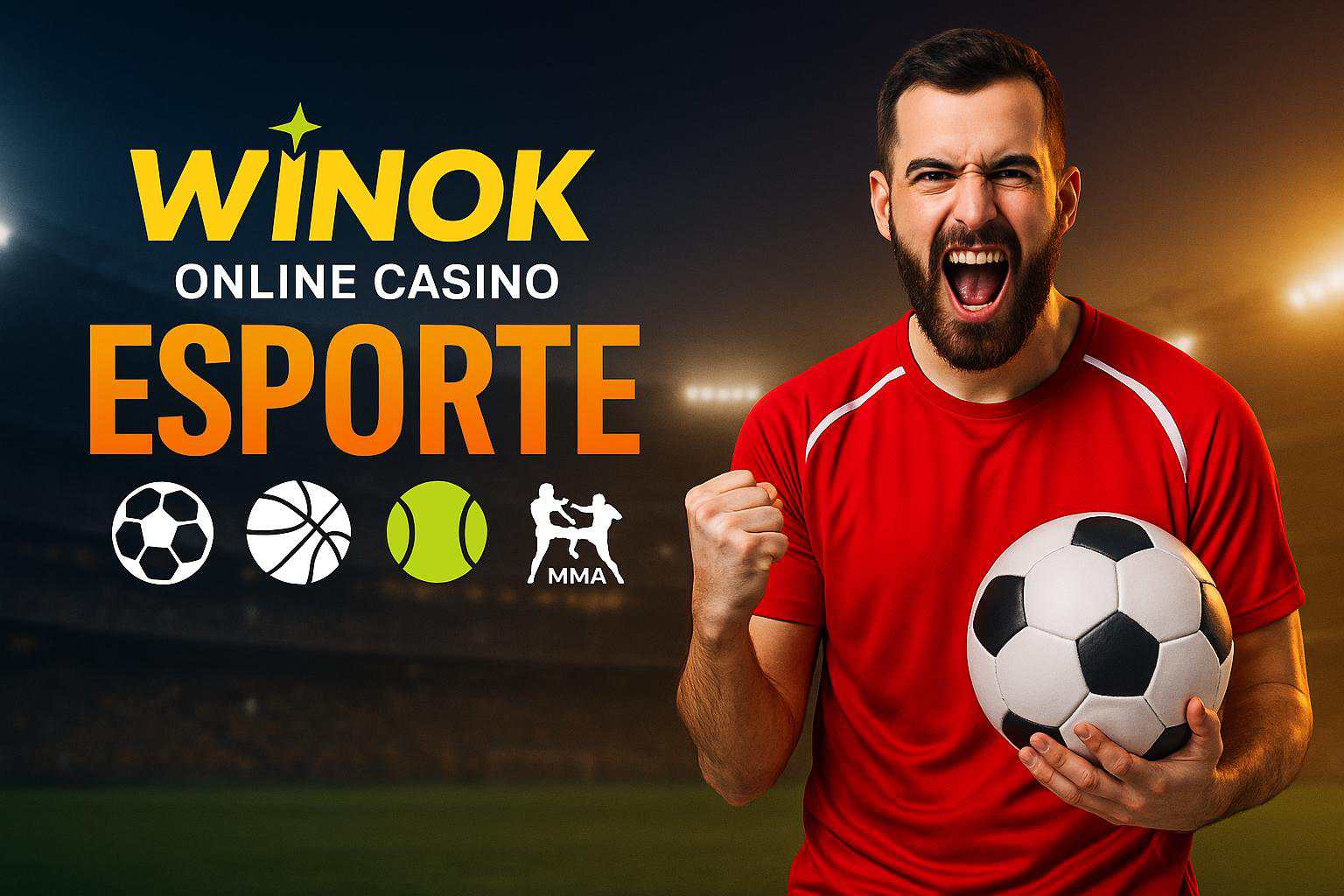 Apostas esportivas no cassino online WINOK